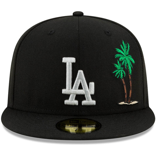 Green/Black LA palm tree fitted