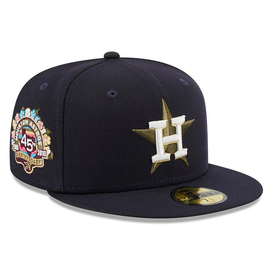 Houston Astros MLB Floral Patch Blue 59FIFTY Fitted Cap
