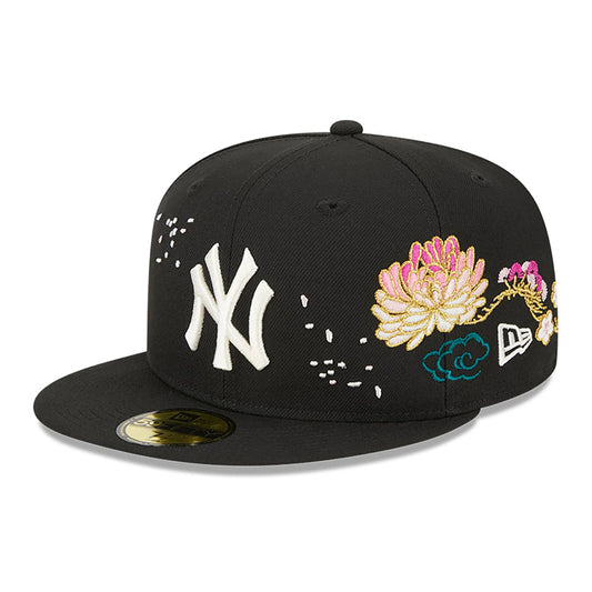New York Yankees Cherry Blossom Black 59FIFTY Fitted Cap