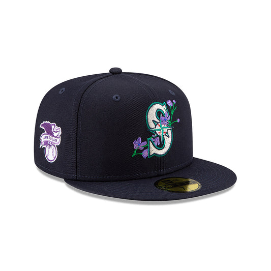 Seattle Mariners purple Black Fitted Cap sp